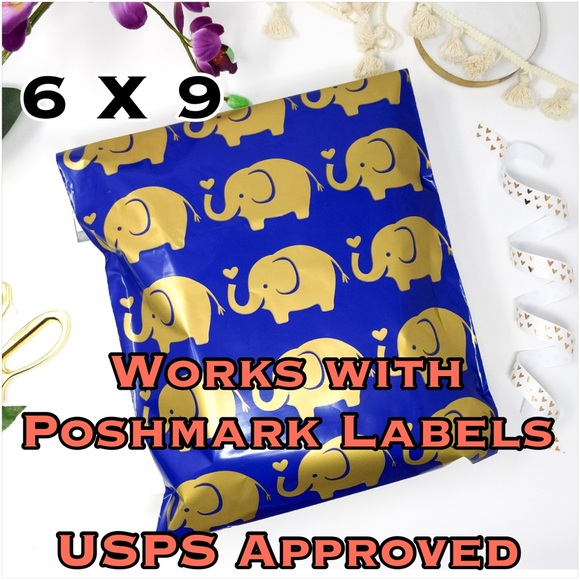 50 6X9 Elephant Poly Mailers CLEARANCE - Picture 4 of 7